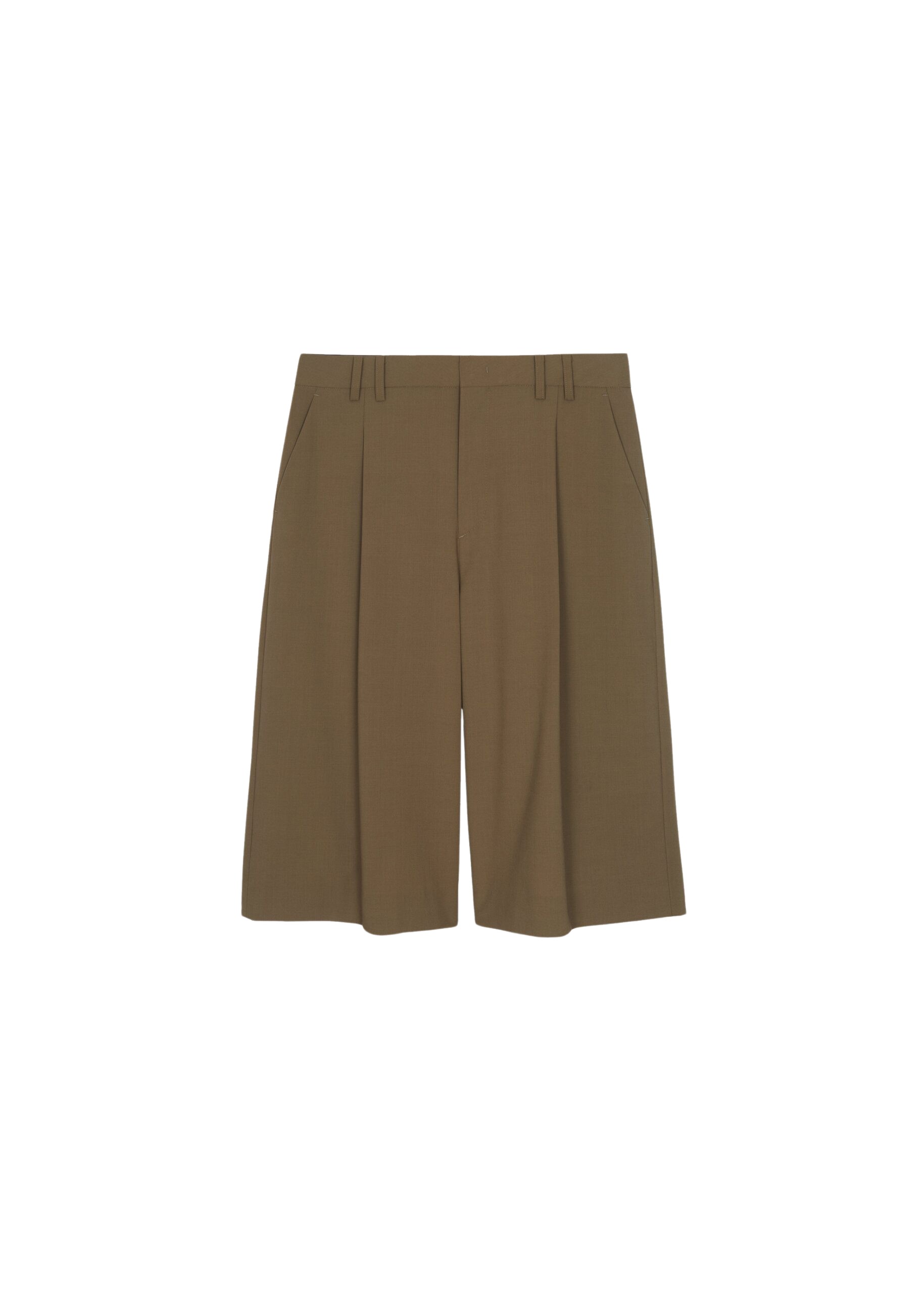 The Frankie Shop Meldert Bermuda Shorts – Khaki Brown