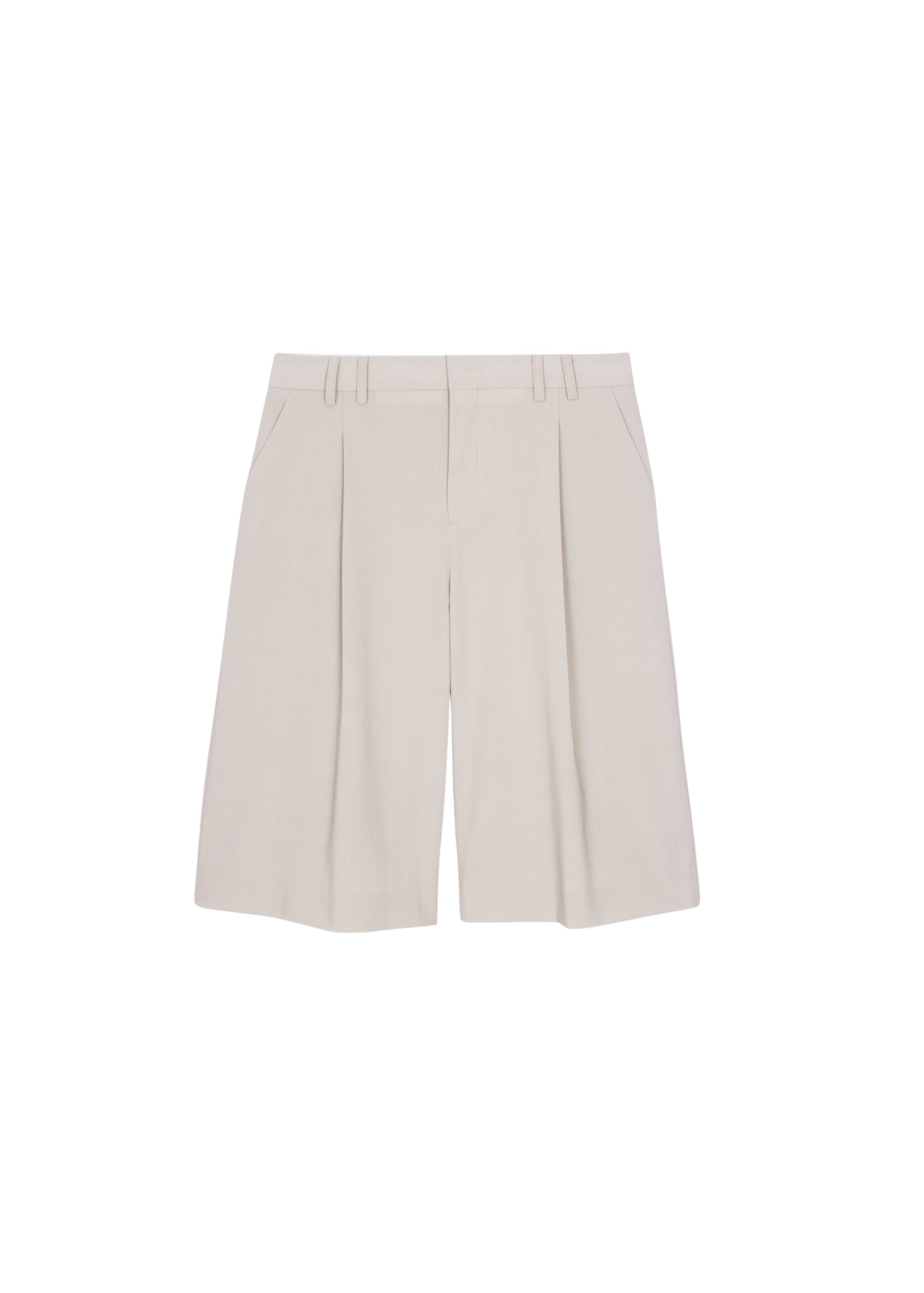 The Frankie Shop Meldert Bermuda Shorts – Stone