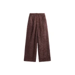 The Frankie Shop Melker Furry Pants – Mauve Brown