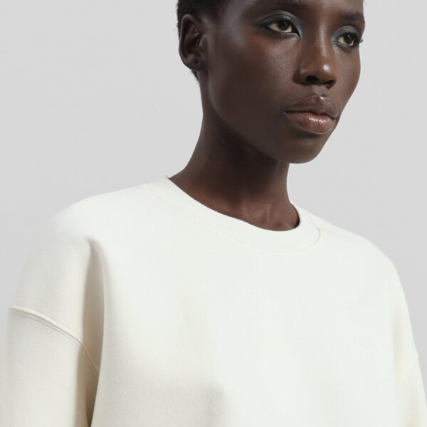 The Frankie Shop Melor Oversized T-Shirt – Cream Top, view 6