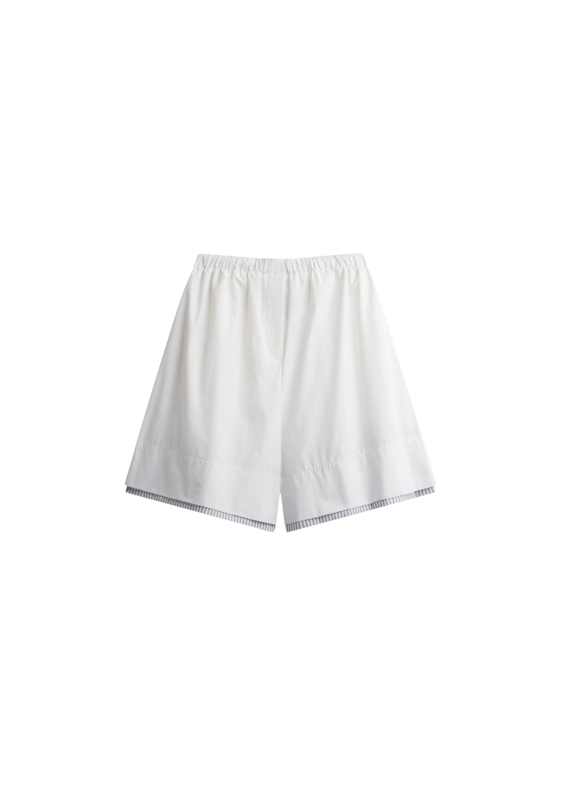 The-Frankie-Shop-Menton-Layered-Hem-Shorts-WhiteBlue-Stripe-coveti-scaled85909_nobg The Frankie Shop Menton Layered Hem Shorts - White/Blue Stripe - Oversized Minimalist Shorts in Multicolour - Shop at Luxury Shoes