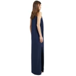 The Frankie Shop Milla Jersey Dress - Dark Navy - Oversized Minimalist Dresses in Blue - Shop at Luxury Shoes 