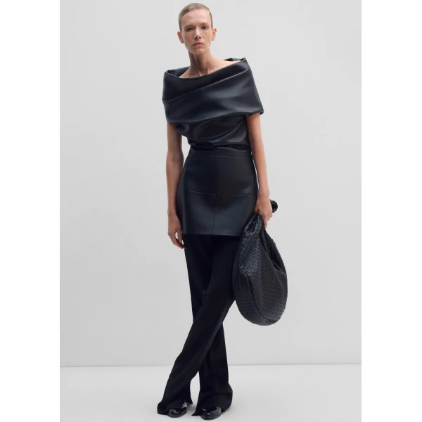 The Frankie Shop Mini Dress #01 - Black - Oversized Minimalist Dresses in Black - Shop at Luxury Shoes 