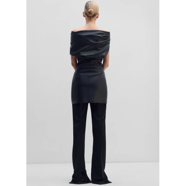 The Frankie Shop Mini Dress #01 - Black - Oversized Minimalist Dresses in Black - Shop at Luxury Shoes 