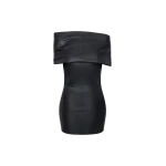 The Frankie Shop Mini Dress #01 - Black - Oversized Minimalist Dresses in Black - Shop at Luxury Shoes 