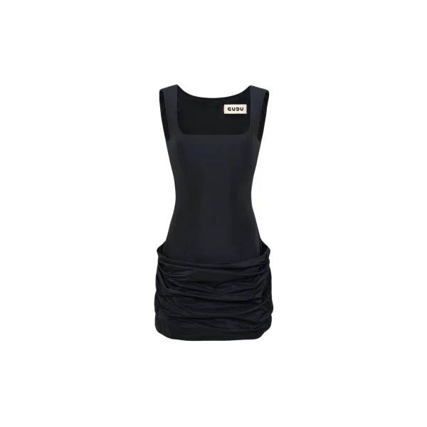 The Frankie Shop Mini Dress #04 - Black - Oversized Minimalist Dresses in Black - Shop at Luxury Shoes 