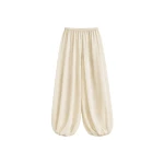 The Frankie Shop Mio Sheer Balloon Pants - Beige - Oversized Minimalist Pants in Beige - Shop at Luxury Shoes 