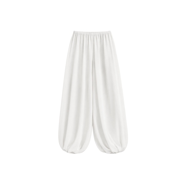 The Frankie Shop Mio Sheer Balloon Pants - White - Oversized Minimalist Pants in White - Shop at Luxury Shoes 