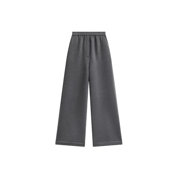 The Frankie Shop Mirca Neoprene Elastic Pants - Dark Grey - Oversized Minimalist Pants in Grey - Shop at Luxury Shoes 