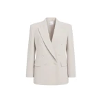 The Frankie Shop Monterey Structured Blazer - Faded Pink - Oversized Minimalist Jackets in Pink - Shop at Luxury Shoes 