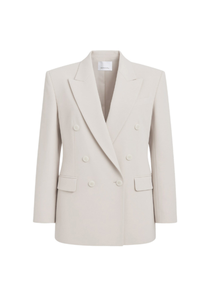 The Frankie Shop Monterey Structured Blazer - Faded Pink - Oversized Minimalist Jackets in Pink - Shop at Luxury Shoes 