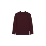 The Frankie Shop Morang Merino Wool Sweater - Burgundy - Oversized Minimalist Knitwear in Red - Shop at Luxury Shoes 