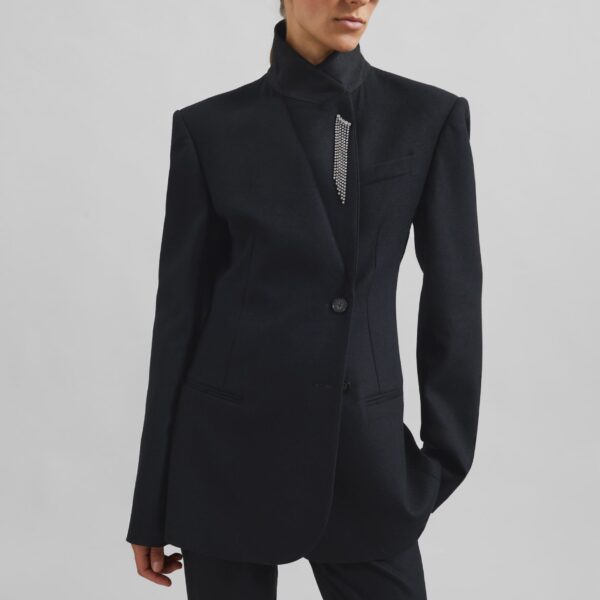 The Frankie Shop Morrison Crossover Blazer – Black, view 3