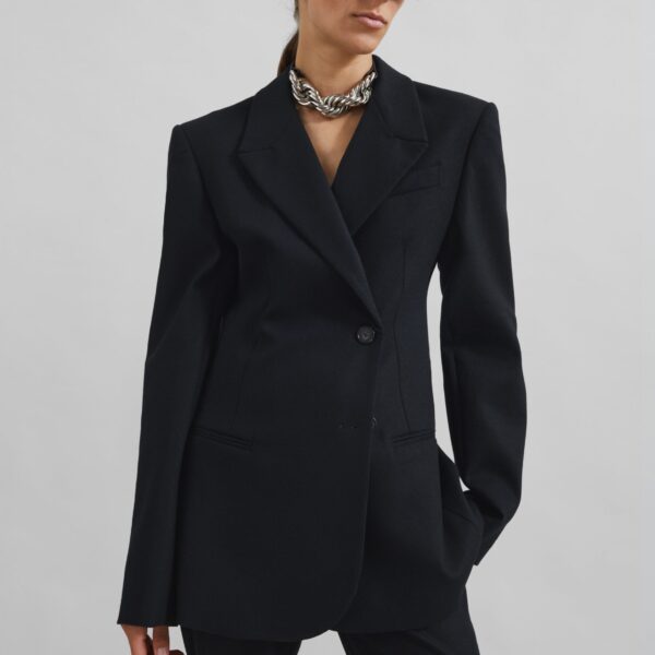 The Frankie Shop Morrison Crossover Blazer – Black, view 6