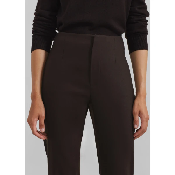 The Frankie Shop Morrison Long Trousers - Brown - Oversized Minimalist Pants in Beige - Shop at Luxury Shoes 