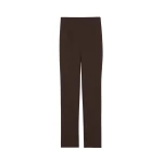 The Frankie Shop Morrison Long Trousers - Brown - Oversized Minimalist Pants in Beige - Shop at Luxury Shoes 