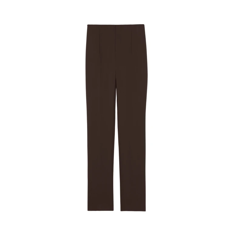 The Frankie Shop Morrison Long Trousers - Brown - Oversized Minimalist Pants in Beige - Shop at Luxury Shoes 