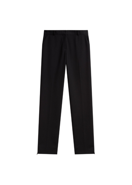 The Frankie Shop Nantes Straight Trousers - Black - Oversized Minimalist Pants in Black - Shop at Luxury Shoes 