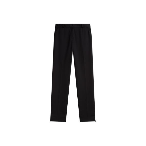 The Frankie Shop Nantes Straight Trousers - Black - Oversized Minimalist Pants in Black - Shop at Luxury Shoes 