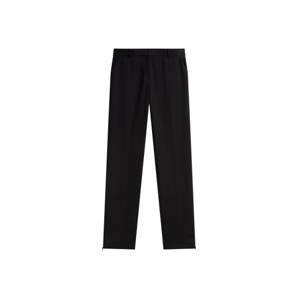 The Frankie Shop Nantes Straight Trousers - Black - Oversized Minimalist Pants in Black - Shop at Luxury Shoes 