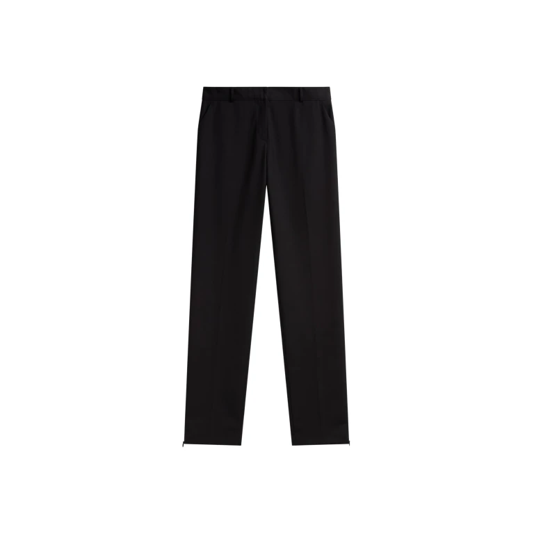 The Frankie Shop Nantes Straight Trousers - Black - Oversized Minimalist Pants in Black - Shop at Luxury Shoes 