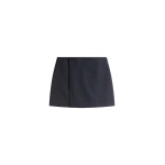 The Frankie Shop Narah Mini Skirt - Navy/White Pinstripe - Oversized Minimalist Skirts in Multicolour - Shop at Luxury Shoes 