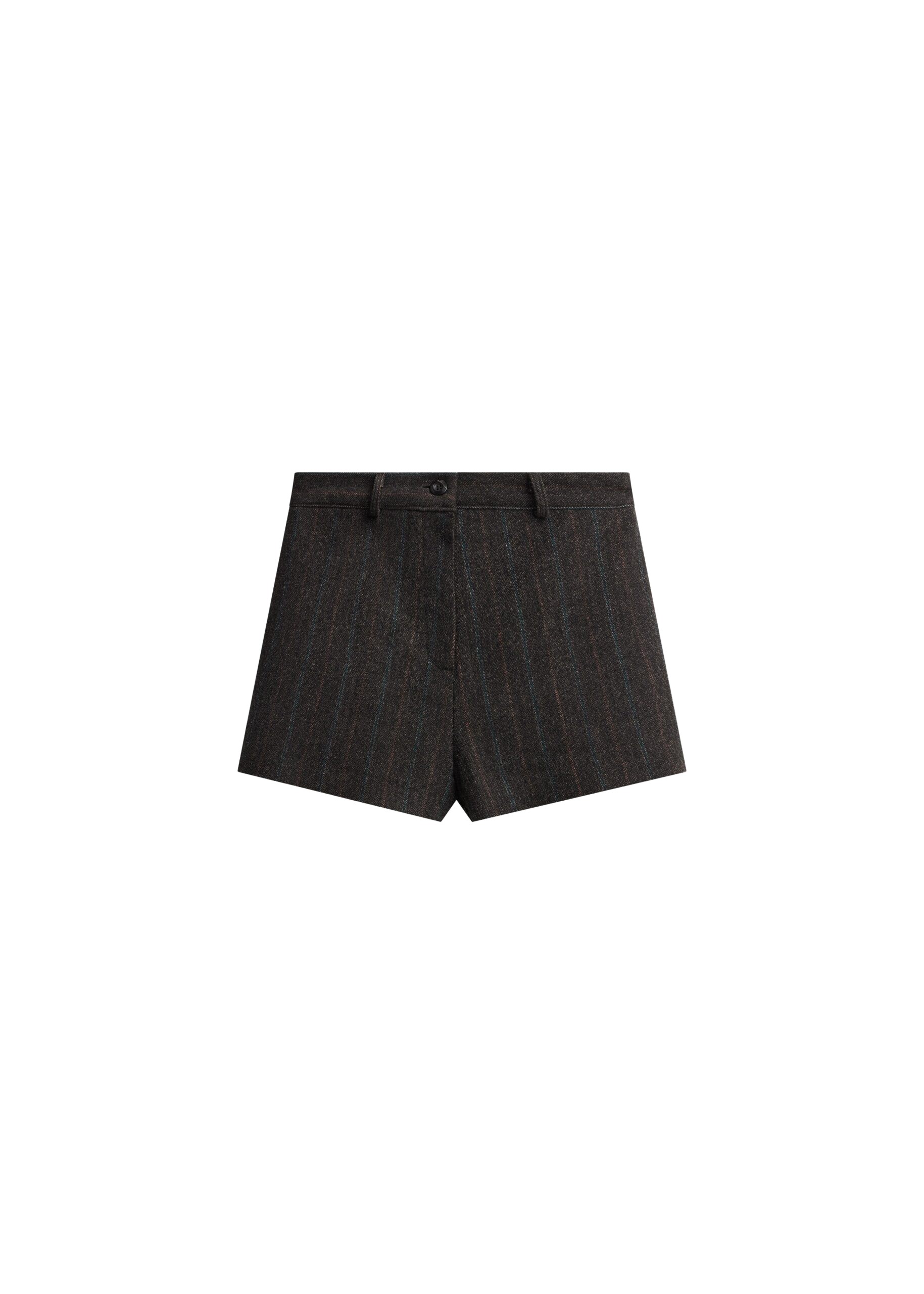 The Frankie Shop Natick Hot Pants – Charcoal Multi Stripe