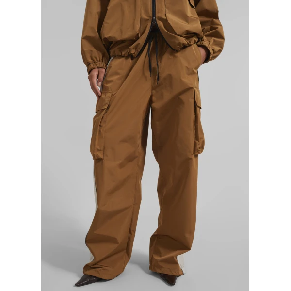 The Frankie Shop Navan Cargo Pants - Brown - Oversized Minimalist Pants in Beige - Shop at Luxury Shoes 