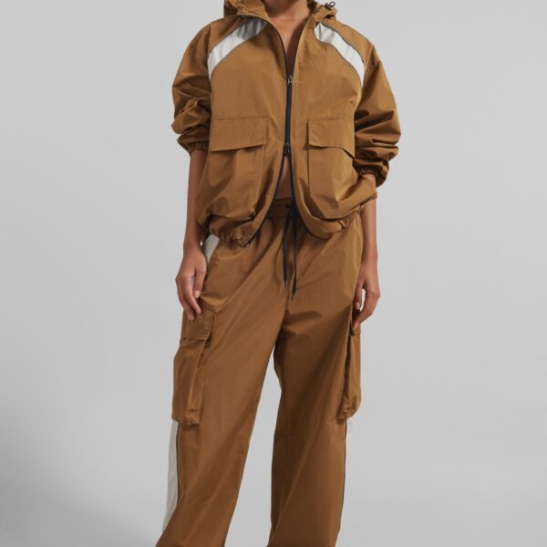 The Frankie Shop Navan Cargo Pants – Brown, view 4