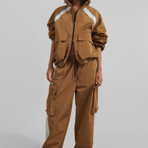 The Frankie Shop Navan Cargo Pants – Brown, view 6