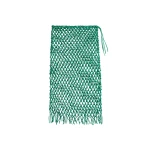 The Frankie Shop Nelaya Leather Macrame Skirt - Emerald - Oversized Minimalist Skirts in Green - Shop at Luxury Shoes 