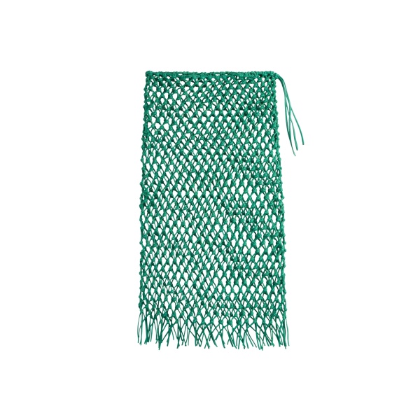 The Frankie Shop Nelaya Leather Macrame Skirt - Emerald - Oversized Minimalist Skirts in Green - Shop at Luxury Shoes 