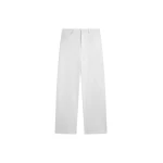 The Frankie Shop Nelton Barrel Leg Jeans - White - Oversized Minimalist Pants in White - Shop at Luxury Shoes 