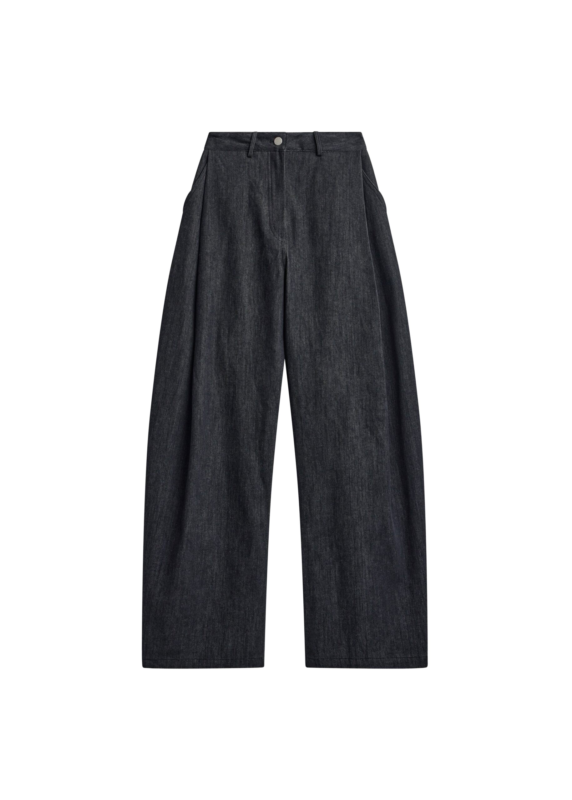 The Frankie Shop Nesna Barrel Leg Jeans – Black