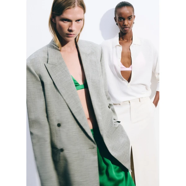 The Frankie Shop Nina Silk Bralette - Kelly Green - Oversized Minimalist Tops in Green - Shop at Luxury Shoes 