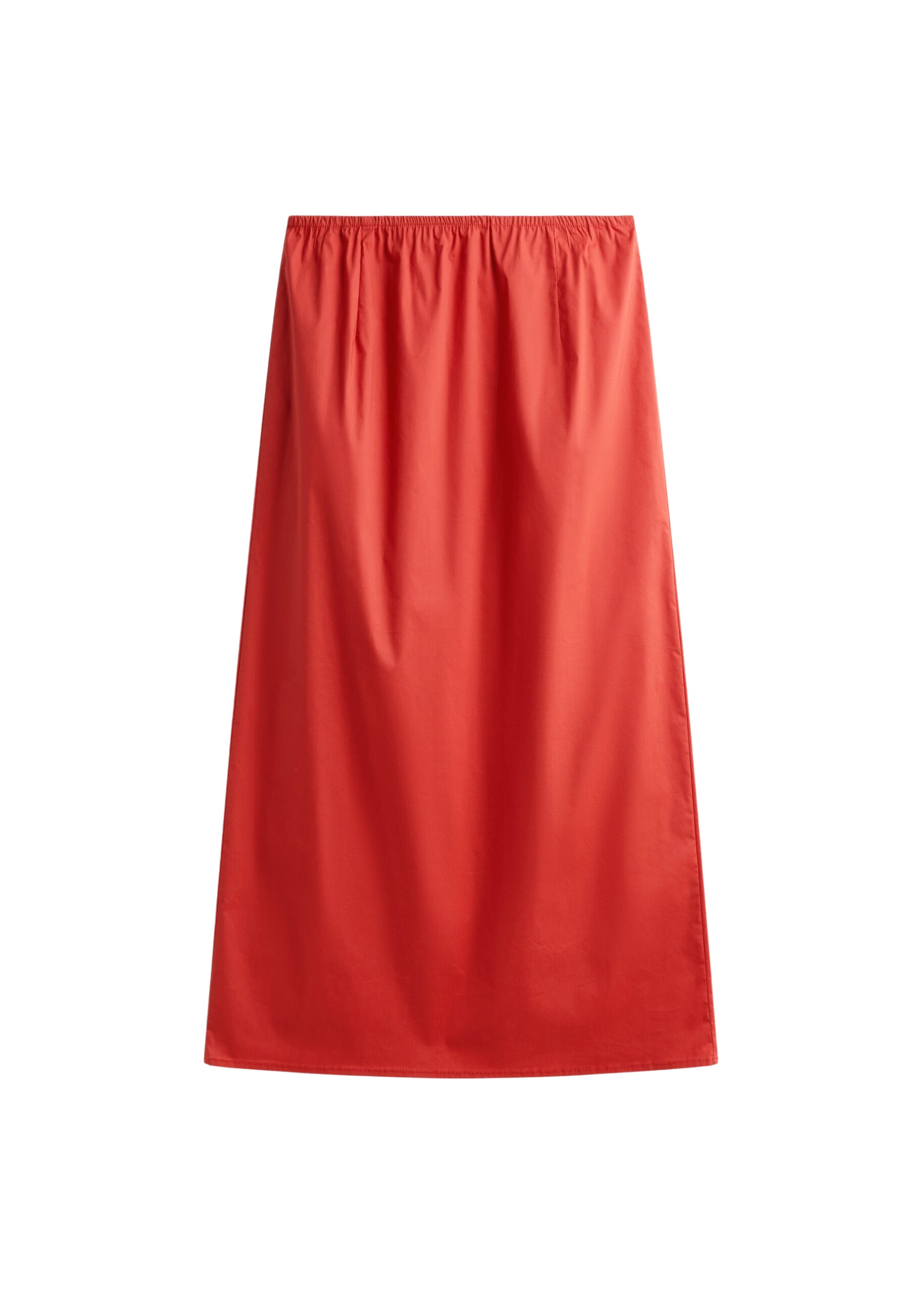 The Frankie Shop Nisa Midi Skirt - Red - Oversized Minimalist Skirts in Red - Shop at Luxury Shoes 