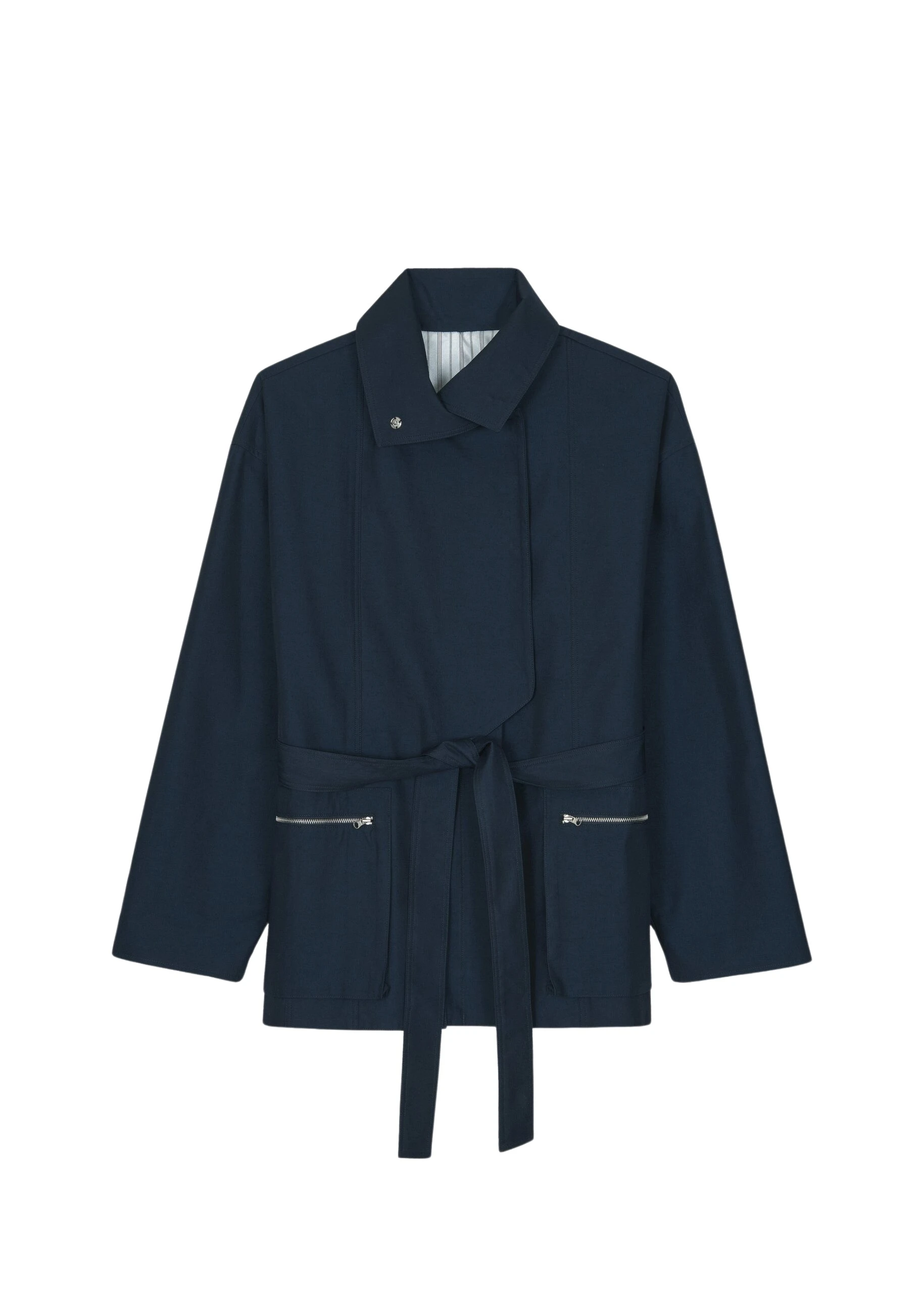 The-Frankie-Shop-Norris-Short-Trench-Navy-coveti-scaled85560_nobg The Frankie Shop Norris Short Trench - Navy - Oversized Minimalist Coats in Blue - Shop at Luxury Shoes