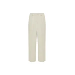 The Frankie Shop Norstrand Cotton Chino Trousers - Light Beige - Oversized Minimalist Pants in Beige - Shop at Luxury Shoes 