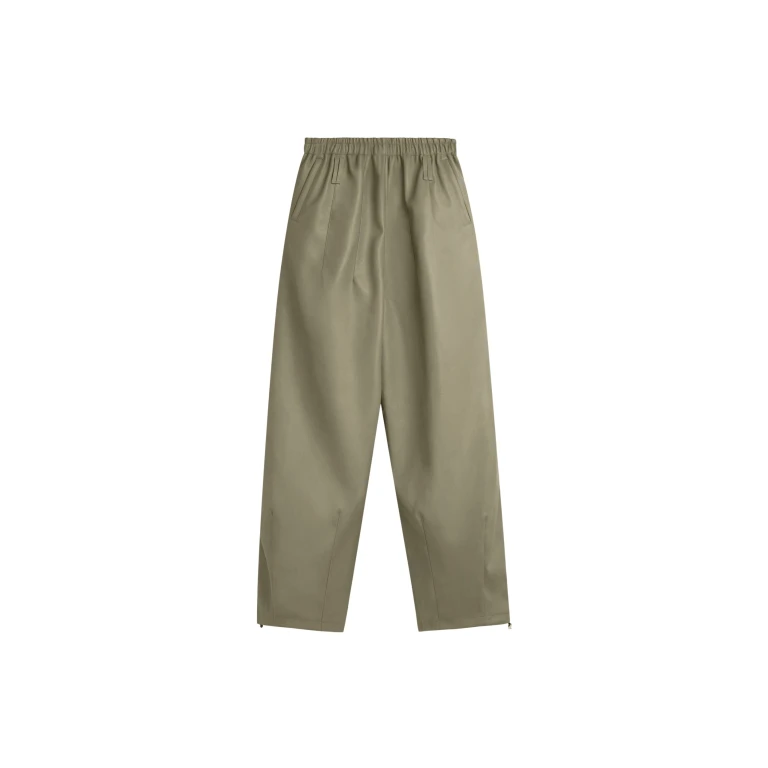The Frankie Shop Oakdale Faux Leather Track Pants - Sage - Oversized Minimalist Pants in Green - Shop at Luxury Shoes 