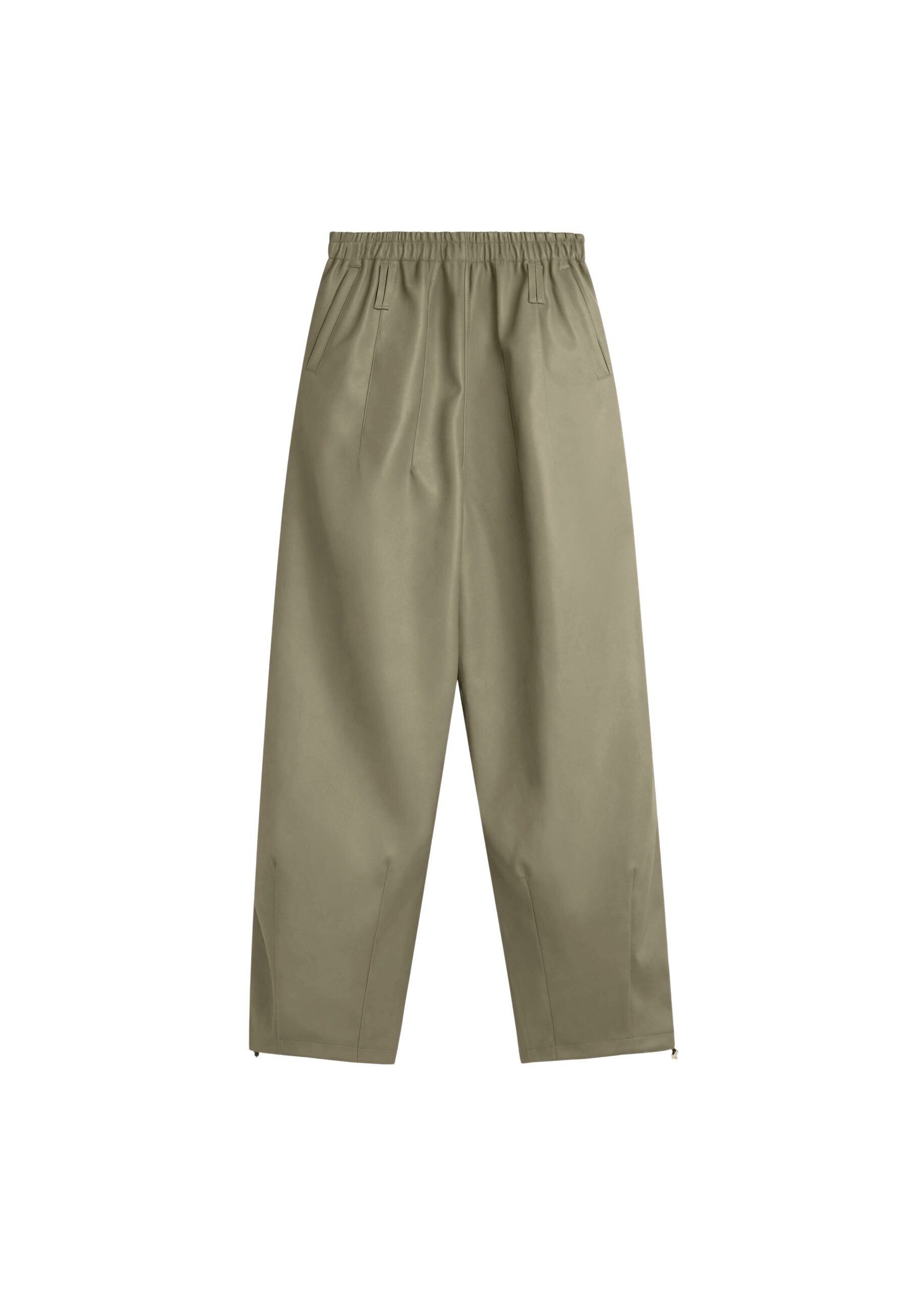 The Frankie Shop Oakdale Faux Leather Track Pants – Sage