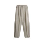 The Frankie Shop Oakdale Track Pants - Beige Melange - Oversized Minimalist Pants in Beige - Shop at Luxury Shoes 
