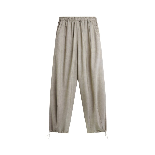 The Frankie Shop Oakdale Track Pants - Beige Melange - Oversized Minimalist Pants in Beige - Shop at Luxury Shoes 