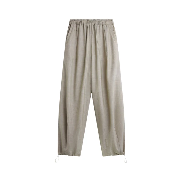 The Frankie Shop Oakdale Track Pants - Beige Melange - Oversized Minimalist Pants in Beige - Shop at Luxury Shoes 