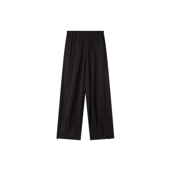 The Frankie Shop Oakdale Track Pants - Black/White Pinstripe - Oversized Minimalist Pants in Multicolour - Shop at Luxury Shoes 