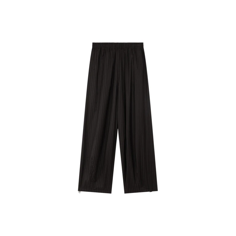 The Frankie Shop Oakdale Track Pants - Black/White Pinstripe - Oversized Minimalist Pants in Multicolour - Shop at Luxury Shoes 