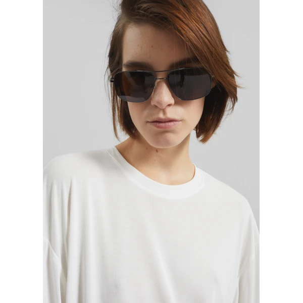 The Frankie Shop Oberon Soft Oversized T-Shirt - White - Oversized Minimalist Tops in White - Shop at Luxury Shoes 