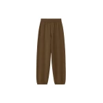 The Frankie Shop Olia Knit Joggers - Dark Camel - Oversized Minimalist Pants in Beige - Shop at Luxury Shoes 