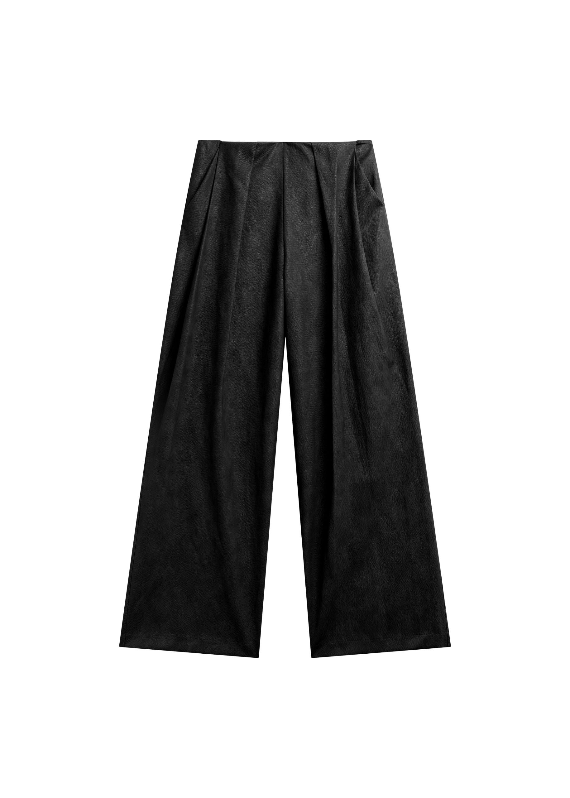 The Frankie Shop Olivet Faux Leather Trousers – Black
