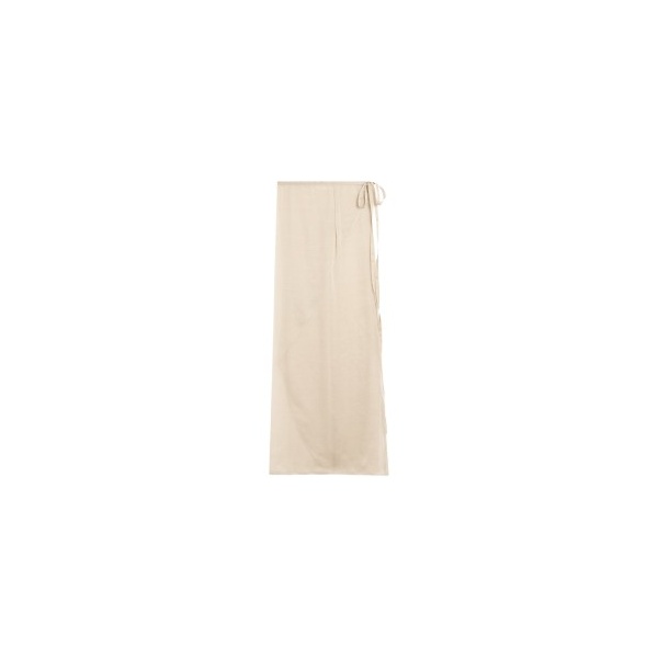 The Frankie Shop Oria Sheer Silk Chiffon Wrap Skirt - Beige - Oversized Minimalist Skirts in Beige - Shop at Luxury Shoes 