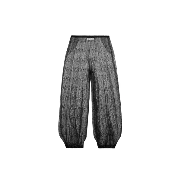 The Frankie Shop Orissa Lace Balloon Pants - Black - Oversized Minimalist Pants in Black - Shop at Luxury Shoes 